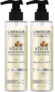 L'avenour Shea Butter Moisturizing Body Lotion For Deeply Hydrate & Soothe Dry Skin (400 ml)