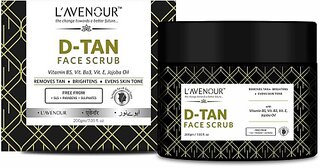 L'avenour D-Tan Face Scrub For Deep Exfoliation, Blackheads, Dark Spots & Tan Removal Scrub (200 g)