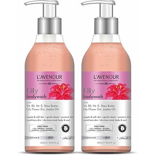 L'avenour Lily Body Wash for Deep Cleansing & Soft Skin | SLS & Paraben Free Shower Gel (2 x 300 ml) L'avenour Lily Body Wash for Deep Cleansing & Soft Skin | SLS & Paraben Free Shower Gel (2 x 300 ml)