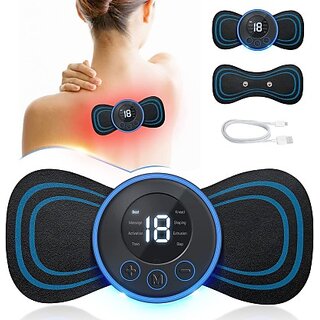                       Body Massager,Wireless Portable Neck Massager with 8 Modes and 19 Strength Levels Rechargeable Pain Relief EMS Massager                                              
