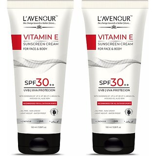 L'avenour Sunscreen - SPF 30++ PA+ Vitamin E Sunscreen, SPF 30++ For UVB & UVA Protection, For All Outdoor Sports (200 ml) L'avenour Sunscreen - SPF 30++ PA+ Vitamin E Sunscreen, SPF 30++ For UVB & UVA Protection, For All Outdoor Sports (200 ml)