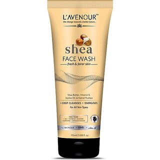 L'avenour Shea Facewash for Deep Cleansing, Fresh, Fairer & Energize Skin, For All Skin Type, Chemical Free Unisex Face Wash (115 ml) L'avenour Shea Facewash for Deep Cleansing, Fresh, Fairer & Energize Skin, For All Skin Type, Chemical Free Unisex Face Wash (115 ml)