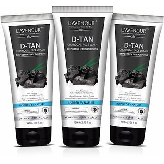 L'avenour D-Tan Charcoal Facewash for Deep Detox, Reduce Tanning, Skin Purifying, Instant Brightening, SLS & Paraben Free De-Tan Face Wash (300 ml) L'avenour D-Tan Charcoal Facewash for Deep Detox, Reduce Tanning, Skin Purifying, Instant Brightening, SLS & Paraben Free De-Tan Face Wash (300 ml)