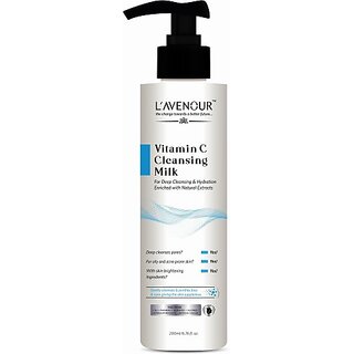 L'avenour Vitamin C Cleansing Milk for Deep Cleansing & Hydration | For All Skin Types Face Wash (200 ml) L'avenour Vitamin C Cleansing Milk for Deep Cleansing & Hydration | For All Skin Types Face Wash (200 ml)