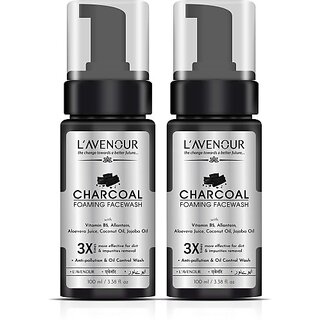 L'avenour Charcoal Foaming Facewash - Pack of 2 Face Wash (200 ml) L'avenour Charcoal Foaming Facewash - Pack of 2 Face Wash (200 ml)