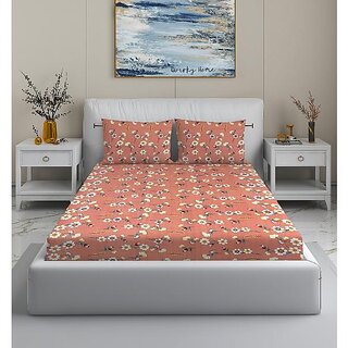 BEDZY Premium Cotton Blend Flat 180 TC Double Bedsheets with 2 Pillow Covers | Double Bed Breathable BEDZY | Wrinklefree | 90 x 100 | 228x254 cm | Multicolour BEDZY Premium Cotton Blend Flat 180 TC Double Bedsheets with 2 Pillow Covers | Double Bed Breathable BEDZY | Wrinklefree | 90 x 100 | 228x254 cm | Multicolour