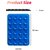 Mystick Sticky Phone Stand Silicone Suction Phone Case Mount, Content Creator Essentials, Hands-Free Mobile Accessory Holder Grip Blue Color (Pack of 2)