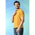 PrintCultr Solid Men Polo Neck Polyester Yellow T-Shirt