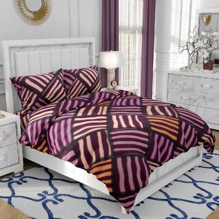                       BEDZY Fleece Warm Winter Bedsheet with 2 Pillow Cover | Heavy Weight 300GSM Double Bed King Size Bedsheet Set | Wrinkle free, Ultra soft Fleece Bedsheet                                              