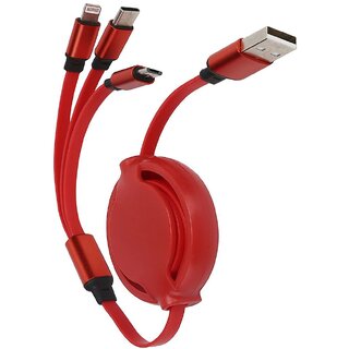 Digimate 3A Retractable Multi-Pin Cable, 1.2 Meter Length (Red) Digimate 3A Retractable Multi-Pin Cable, 1.2 Meter Length (Red)