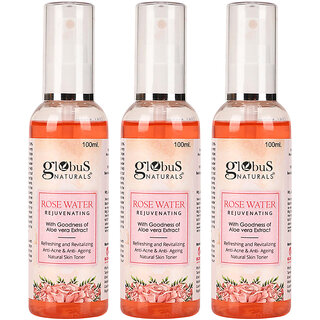 Globus Naturals Rose Toner 100 ml Set of 3 Globus Naturals Rose Toner 100 ml Set of 3