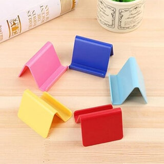 Plastic A-Shape Mobile Holder Stylish and Functional Phone Stand for Home and Office (Pack of 5) Plastic A-Shape Mobile Holder Stylish and Functional Phone Stand for Home and Office (Pack of 5)