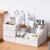 Cosmetic Organizer Box Drawers Storage Plastic Stationary Box Make Up Organiser For Women