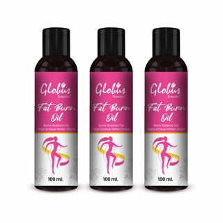 Globus Remedies Fat Burn Oil Anticellulite Slimming Oil for Body Shaping 100ml Set of 3 Globus Remedies Fat Burn Oil Anticellulite Slimming Oil for Body Shaping 100ml Set of 3