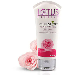                       Lotus Herbals PrglowAdv. Pink Glow Facewash 100Gm                                              