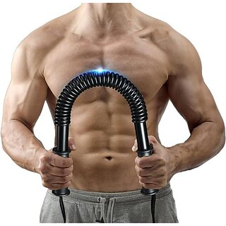 Entebbe Power Twister Bar spring body multi training exerciser for gym Multi-training Bar (Black) Entebbe Power Twister Bar spring body multi training exerciser for gym Multi-training Bar (Black)