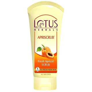 Lotus Herbals Apriscrub Fresh Apricot Scrub Natural Exfoliating Face Scrub Chemical Free 180G Lotus Herbals Apriscrub Fresh Apricot Scrub Natural Exfoliating Face Scrub Chemical Free 180G