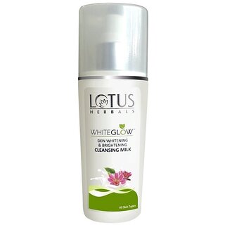 Lotus Herbals Whiteglow Skin Whitening  Brightening Cleansing MilkRemove Dead Cells80Ml