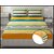 Double Bed Printed Cotton Elastic Fitted Bedsheet with 2 Pillow Covers (Fits up to 6 inch mattress)