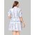 ZELZIS Women Stripe Fit  Flare Party Wear Cotton Dresses