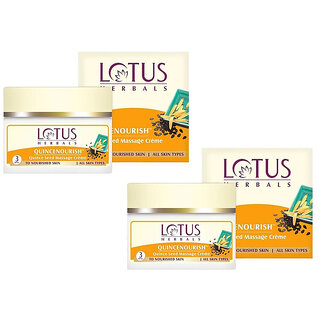 Lotus Herbals Quincenourish Quince Seed Massage Cream Nourishes Skin For All Skin Types 50G ( Pack Of 2 ) Lotus Herbals Quincenourish Quince Seed Massage Cream Nourishes Skin For All Skin Types 50G ( Pack Of 2 )