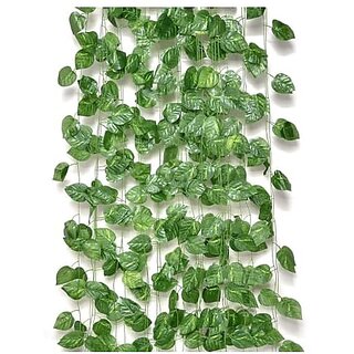 De Gardenia Artificial Ivy Garlands for Home Decor Hanging Vine Creeper Plants for 80 Leaves per String 6.7 ft Each Pack of 12 Strings. De Gardenia Artificial Ivy Garlands for Home Decor Hanging Vine Creeper Plants for 80 Leaves per String 6.7 ft Each Pack of 12 Strings.