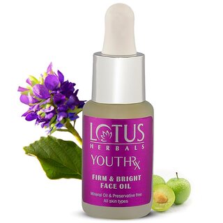 Lotus Herbals YouthRx Firm Bright Face Oil Bakuchiol Retinol Vitamin C Anti Ageing Brightening 15ml Lotus Herbals YouthRx Firm Bright Face Oil Bakuchiol Retinol Vitamin C Anti Ageing Brightening 15ml