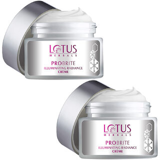 Lotus Herbals Probrite Illuminating Radiance Cream With Probiotic Actives 50G ( Pack Of 2 ) Lotus Herbals Probrite Illuminating Radiance Cream With Probiotic Actives 50G ( Pack Of 2 )