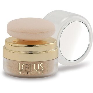                      Lotus Make-Up Naturalblend Translucent Loose Powder With Auto-Puff Spf-15 (Sunset Beach -820) Compact (Sunset Beach, 10 G)                                              