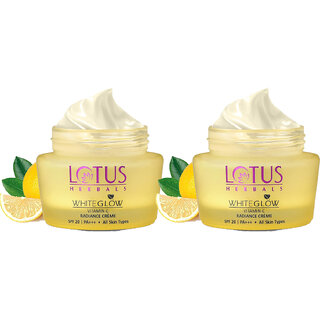 Lotus Herbals Whiteglow Vitamin-C Radiance Gel Crme, Spf-20 Pa+++, Paraben-Free, Anti-Pollution 50G ( Pack Of 2 ) Lotus Herbals Whiteglow Vitamin-C Radiance Gel Crme, Spf-20 Pa+++, Paraben-Free, Anti-Pollution 50G ( Pack Of 2 )