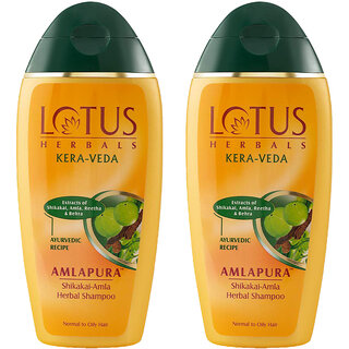 Lotus Herbals Kera-Veda Amlapura Shikakai - Amla Herbal Shampoo Daily Use Shampoo 200Ml ( Pack Of 2 ) Lotus Herbals Kera-Veda Amlapura Shikakai - Amla Herbal Shampoo Daily Use Shampoo 200Ml ( Pack Of 2 )
