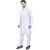 PrintCultr Men Kurta and Pyjama Set (White)