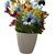 De Gardenia Artificial Multicolor Flowers with Pot Vibrant Faux Floral Arrangement for Home Office and Garden Decor DGBN268