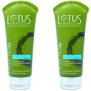                       Lotus Professional Phytorx Nourishing Creme Pack Of 2 Face Wash (160 Ml)                                              