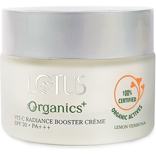Lotus Organics+ Vitamin - C Radiance Booster Cream| Lemon Verbena|Illuminated Skin|Spf 20 Pa+++ (50 G) Lotus Organics+ Vitamin - C Radiance Booster Cream| Lemon Verbena|Illuminated Skin|Spf 20 Pa+++ (50 G)