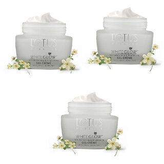 Lotus Herbals Whiteglow Skin Whitening Brightening Gel Cream Spf 25 Pa 60G ( Pack Of 3) Lotus Herbals Whiteglow Skin Whitening Brightening Gel Cream Spf 25 Pa 60G ( Pack Of 3)