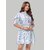ZELZIS Women Stripe Fit  Flare Party Wear Cotton Dresses