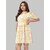 ZELZIS Women Stripe Fit  Flare Party Wear Cotton Dresses
