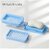 High Elasticity Mesh Soap Dish - Multifunctional Soap-Saving Non-Slip Easy Lathering Efficient Cleaning Bar Soap Holder for Bathroom Shower Gym and Travel (Blue)