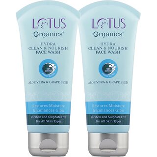 Lotus Organics+ Hydra Clean & Nourish Face Wash (160 G) Lotus Organics+ Hydra Clean & Nourish Face Wash (160 G)
