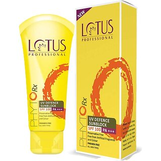                       Lotus Professional Sunscreen - Spf 100 Pa+++ Phytorx Uv Defence Sunblock Spf100_50G (50 G)                                              