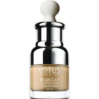Lotus Make-Up Ecostay Intensive Serum Foundation (Snow, 20 Ml) Lotus Make-Up Ecostay Intensive Serum Foundation (Snow, 20 Ml)