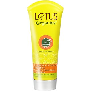 Lotus Organics+ Vitamin - C Radiance Booster Cleanser |Lemon Verbena Face Wash (100 G) Lotus Organics+ Vitamin - C Radiance Booster Cleanser |Lemon Verbena Face Wash (100 G)