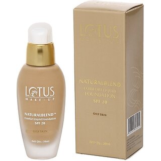 Lotus Make-Up Natural Blend Comfort Liquid Spf-20 Oily Skin Foundation (Buff, 30 Ml) Lotus Make-Up Natural Blend Comfort Liquid Spf-20 Oily Skin Foundation (Buff, 30 Ml)