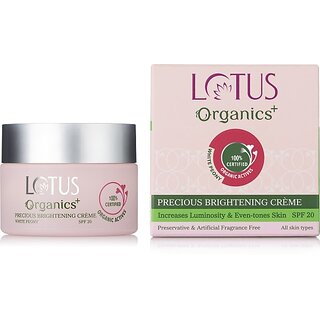 Lotus Organics+ Precious Brightening Creme Spf -20 (30 G) Lotus Organics+ Precious Brightening Creme Spf -20 (30 G)