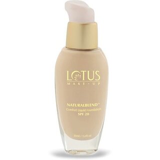 Lotus Make-Up Natural Blend Comfort Liquid Spf-20,Buff-320 Foundation (Buff-320, 30 Ml) Lotus Make-Up Natural Blend Comfort Liquid Spf-20,Buff-320 Foundation (Buff-320, 30 Ml)
