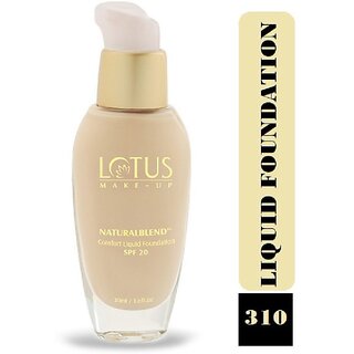 Lotus Make-Up Naturalblend Comfort Liquid Foundation Spf-20 Foundation (Sand, 30 Ml) Lotus Make-Up Naturalblend Comfort Liquid Foundation Spf-20 Foundation (Sand, 30 Ml)