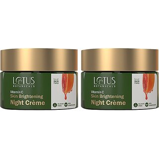 Lotus Botanicals Vitamin C Skin Brightening Night Cream 45G ( Pack Of 2 ) (90 G) Lotus Botanicals Vitamin C Skin Brightening Night Cream 45G ( Pack Of 2 ) (90 G)