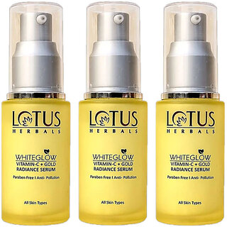 Lotus Herbals Wg VitaminC Gold Radiance Serum 15Ml (Pack Of 3) Lotus Herbals Wg VitaminC Gold Radiance Serum 15Ml (Pack Of 3)