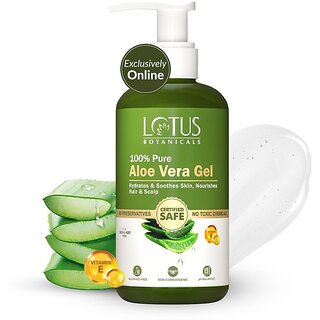 Lotus Botanicals 100% Pure Aloe Vera Gel With Vitamin E (200 Ml) Lotus Botanicals 100% Pure Aloe Vera Gel With Vitamin E (200 Ml)